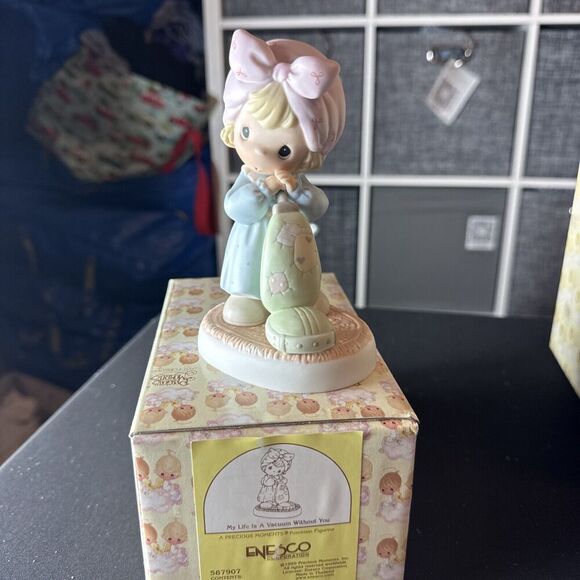 Enesco Other - 1999 Precious Moments My Life Is A Vacuum Without You Porcelain Figurine 587907